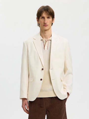 Regular fit Giacca da completo di SELECTED in bianco: frontale