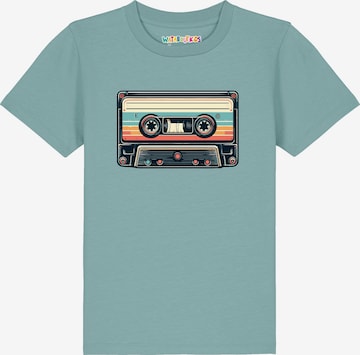 T-Shirt 'Retro Kassette' watabout.kids en vert : devant