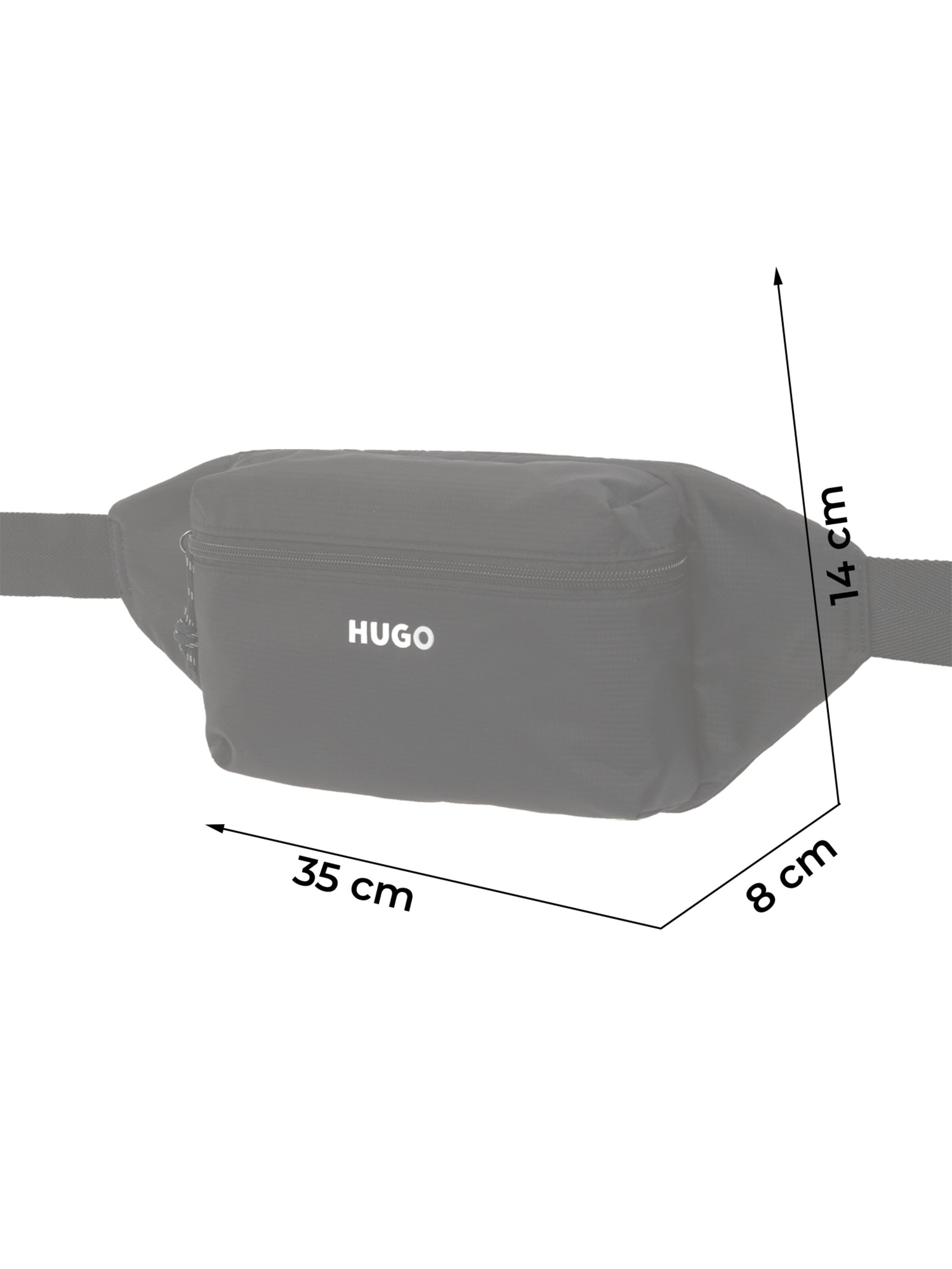 HUGOPojasna torbica 'EVERETT' - crna boja