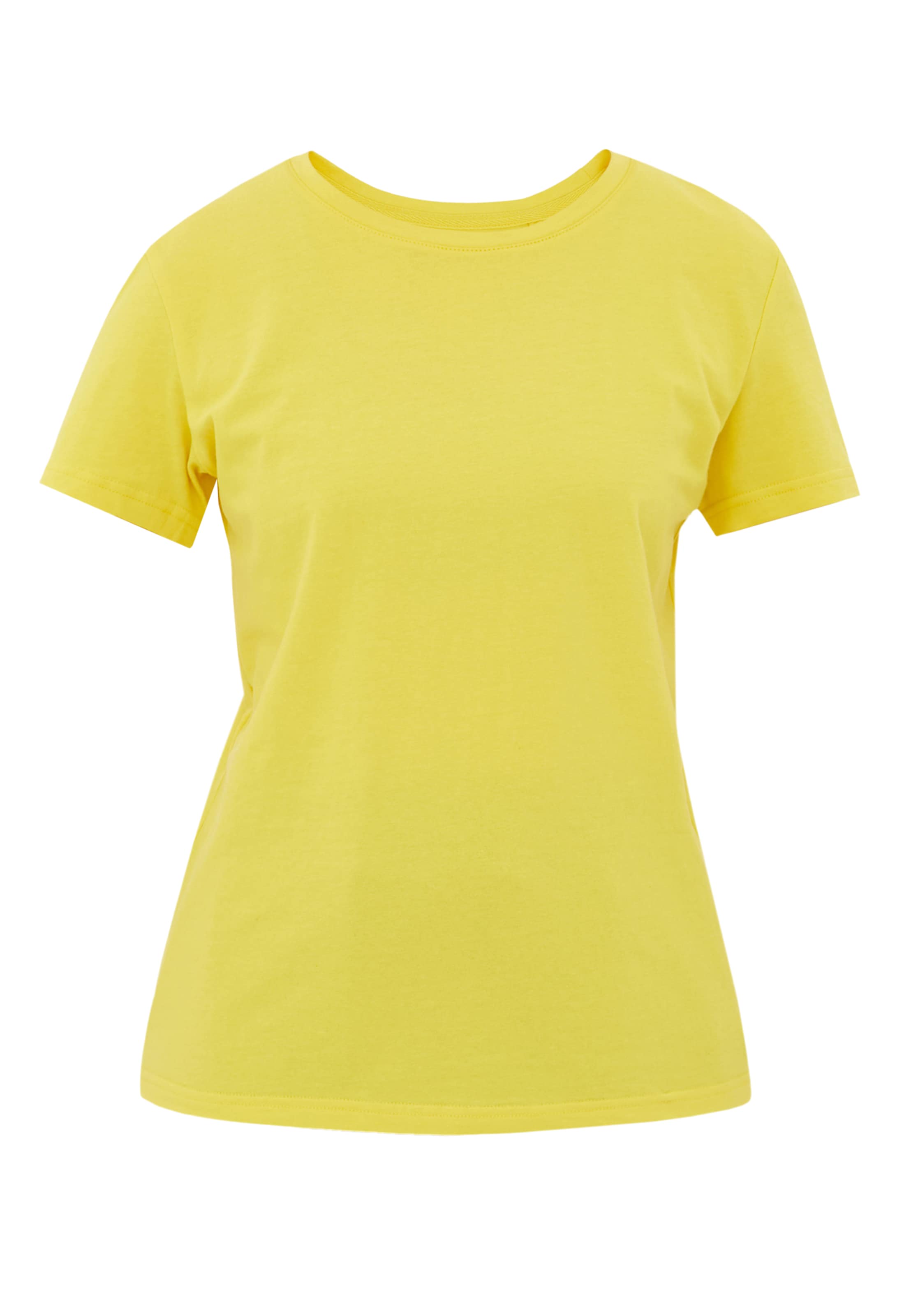 Finn Flare Shirt 'Basic' in Gelb: Vorderseite