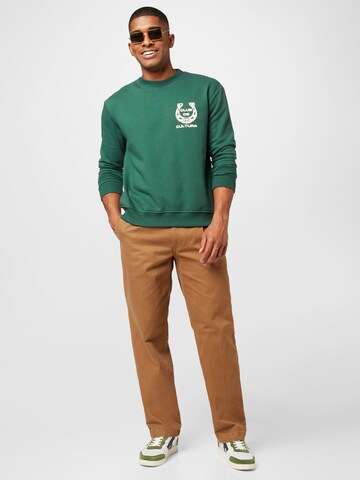 Woodbird Sweatshirt 'Cane' i grön