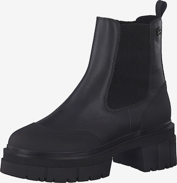 s.Oliver Chelsea Boots in Schwarz: predná strana