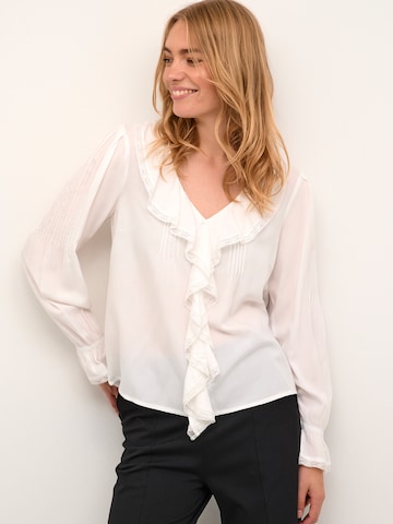 Cream - Blusa 'Hania' em branco: frente