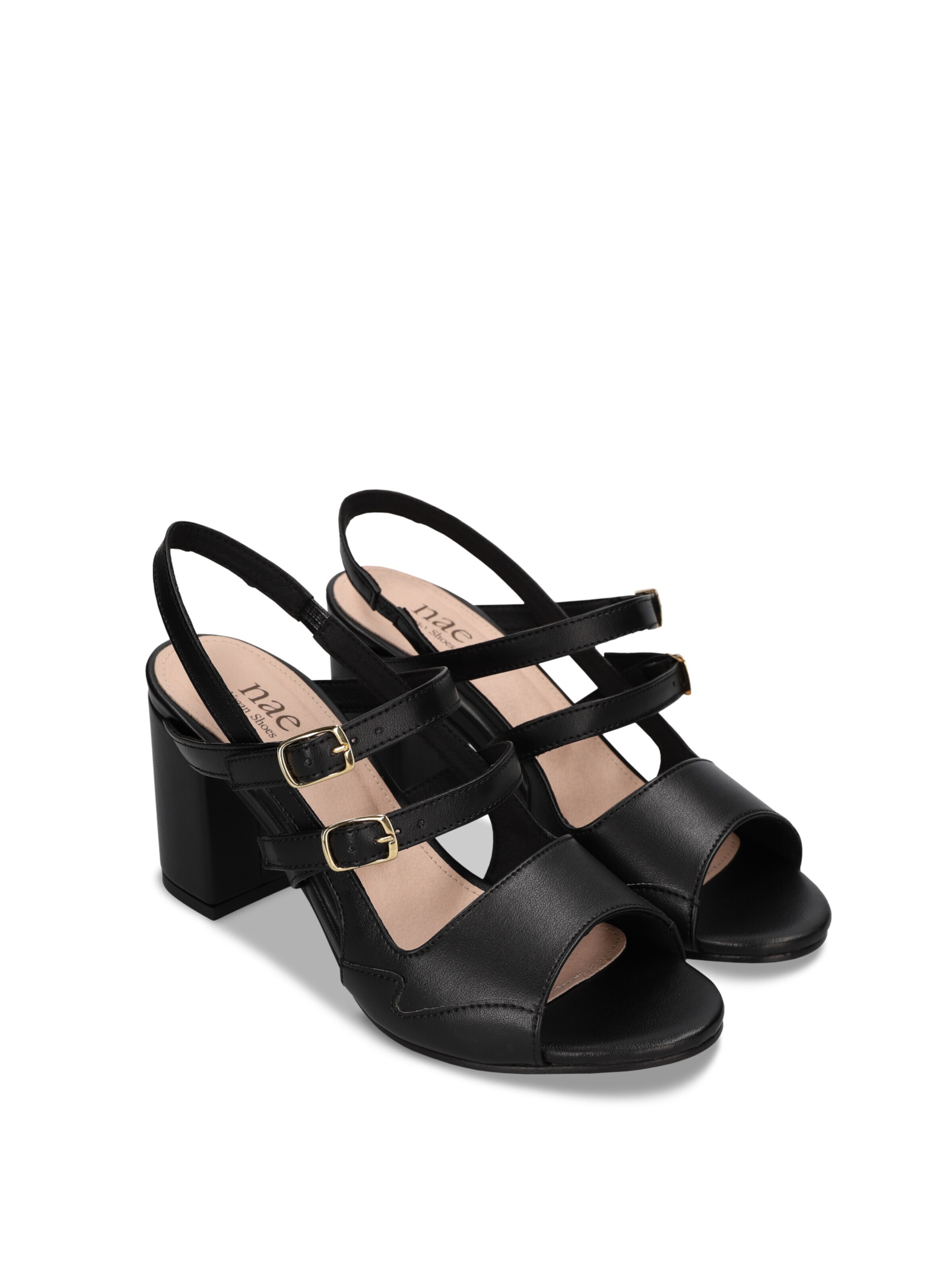 nae Vegan Shoes Sandały 'Roma' w kolorze czarny