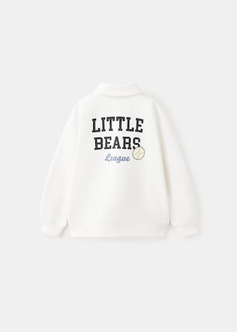 Bluză de molton 'SUDLIT' de la MANGO KIDS pe alb