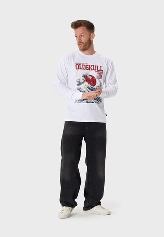 Oldskull Shirt 'Asian Big W' in Wit