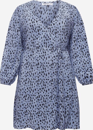 GLAMOROUS CURVE Kleid in taubenblau / schwarz, Produktansicht