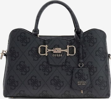 Sacs à main 'Janie Logo Girlfriend Satchel' GUESS en gris : devant
