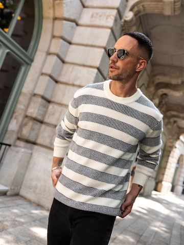 Pullover 'Joost' di DAN FOX APPAREL in bianco