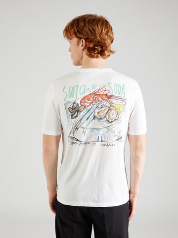 T-Shirt SCOTCH & SODA en blanc : devant