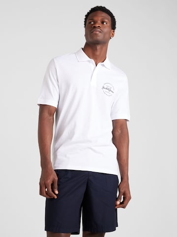 JACK & JONES Poloshirt 'Forest' in Weiß: predná strana