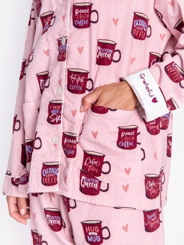 Pyjama 'Flannels' PJ Salvage en rose