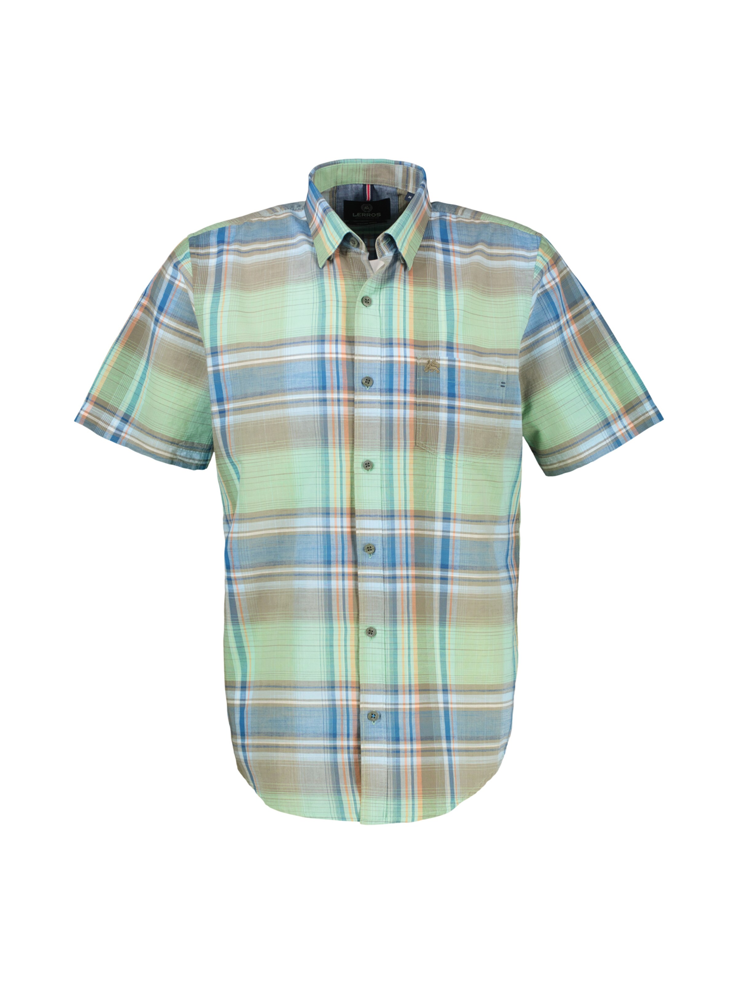 LERROS Button Up Shirt in Green: front
