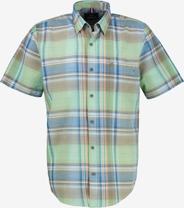 LERROS Button Up Shirt in Green: front