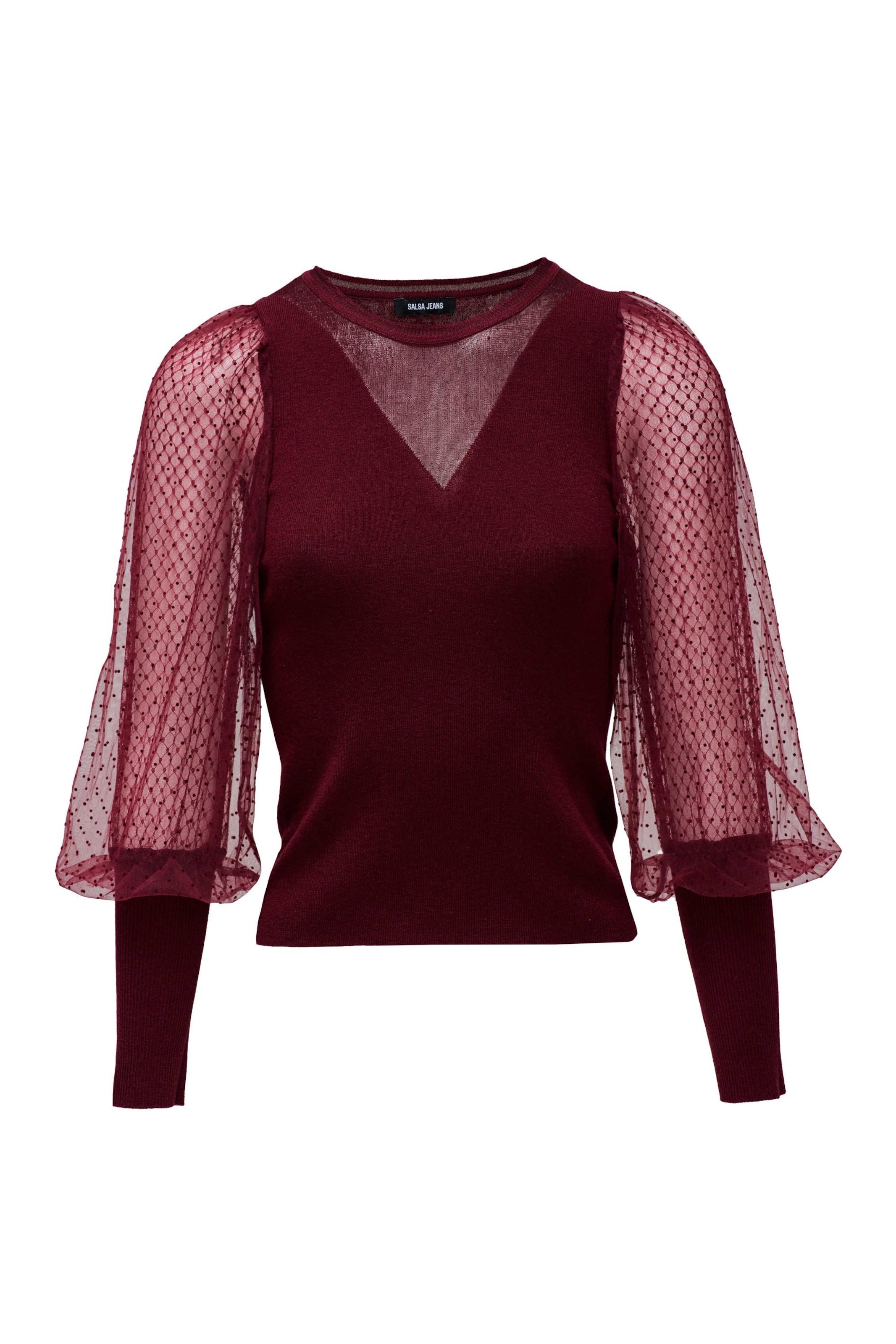 Salsa Jeans Trui in Rood: voorkant