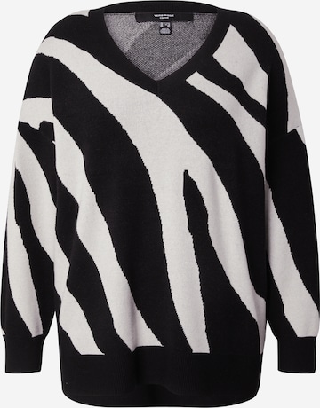 Vero Moda CurvePulover 'VMCNANCY' - crna boja: prednji dio