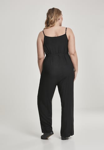 Urban Classics Jumpsuit ' Ladies Spaghetti Jumpsuit ' in Zwart