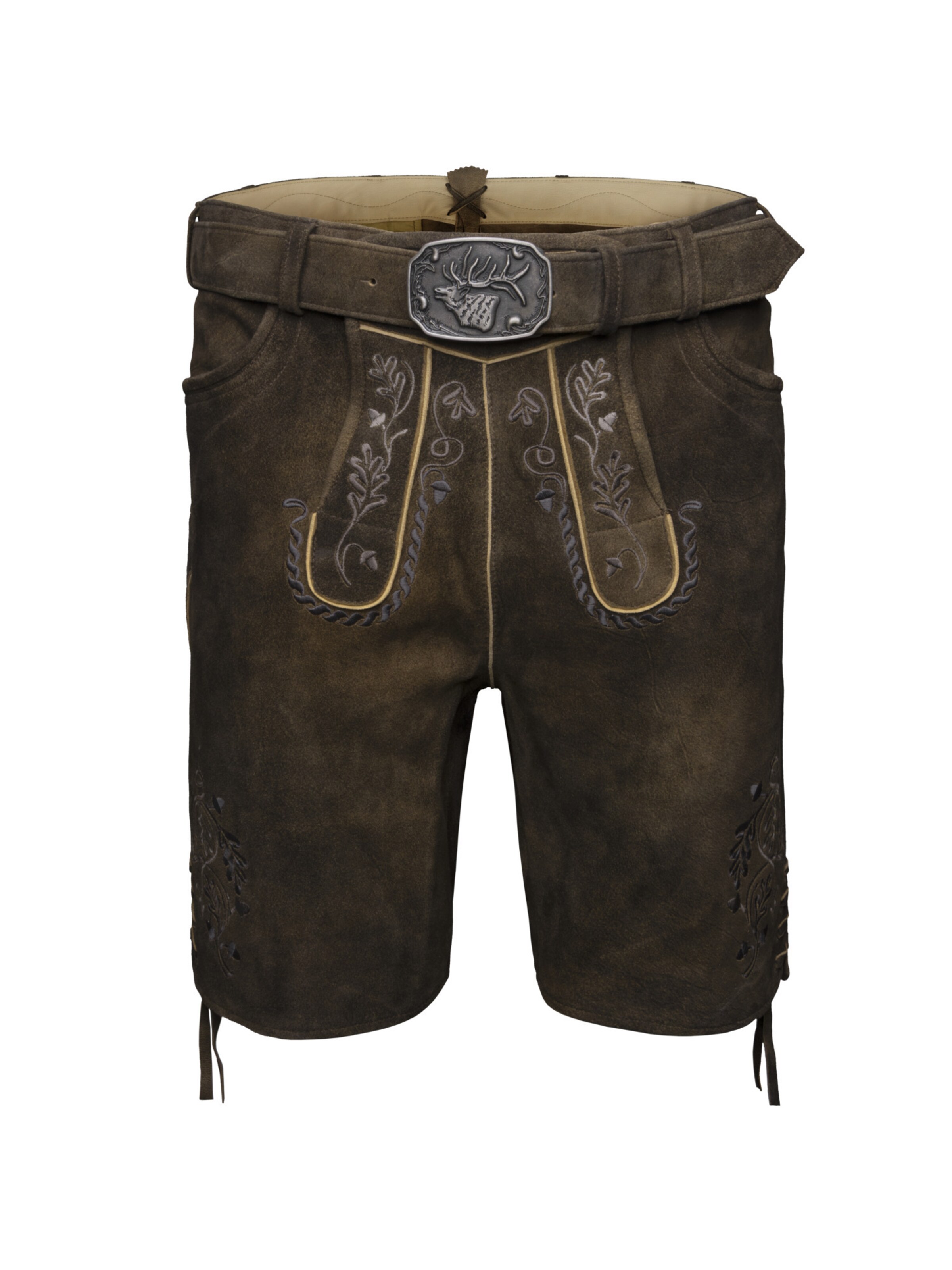 Regular Pantalon folklorique 'Greif' SPIETH & WENSKY en marron : devant