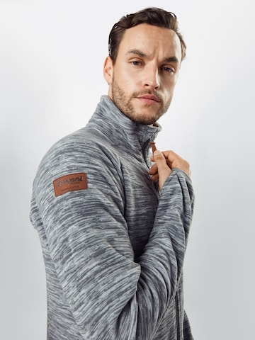 Bergans Regular fit Athletic Fleece Jacket 'Hareid' in Grey