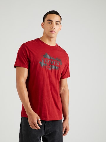 LEVI'S ® - Camisa 'SS Relaxed Baby Tab Tee' em vermelho: frente