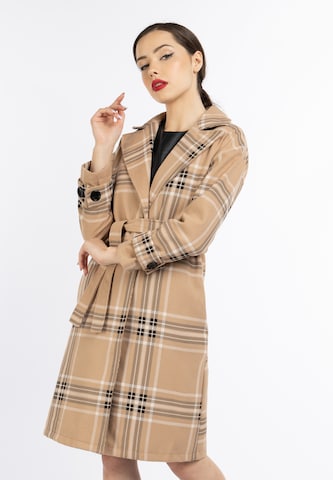 faina Mantel in Beige: Vorderseite