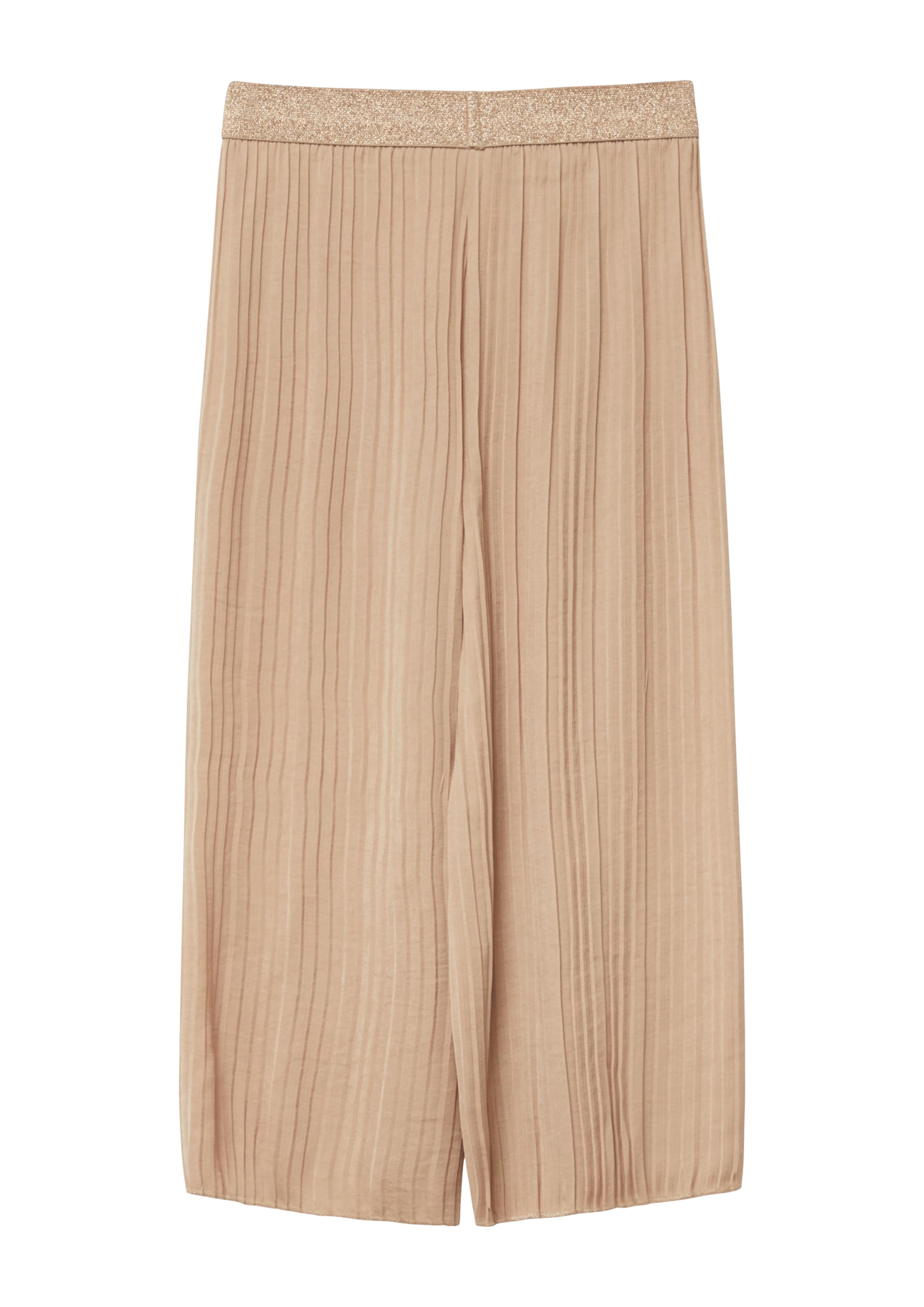s.Oliver Wide leg Broek in Beige: voorkant