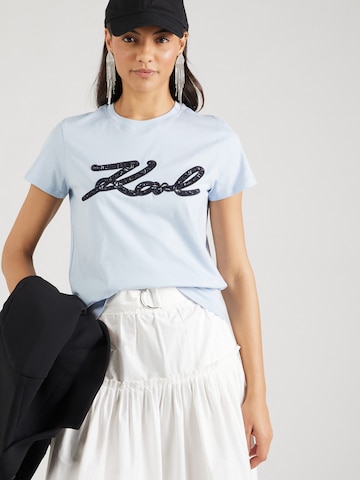 Karl Lagerfeld Shirt in Blue: front