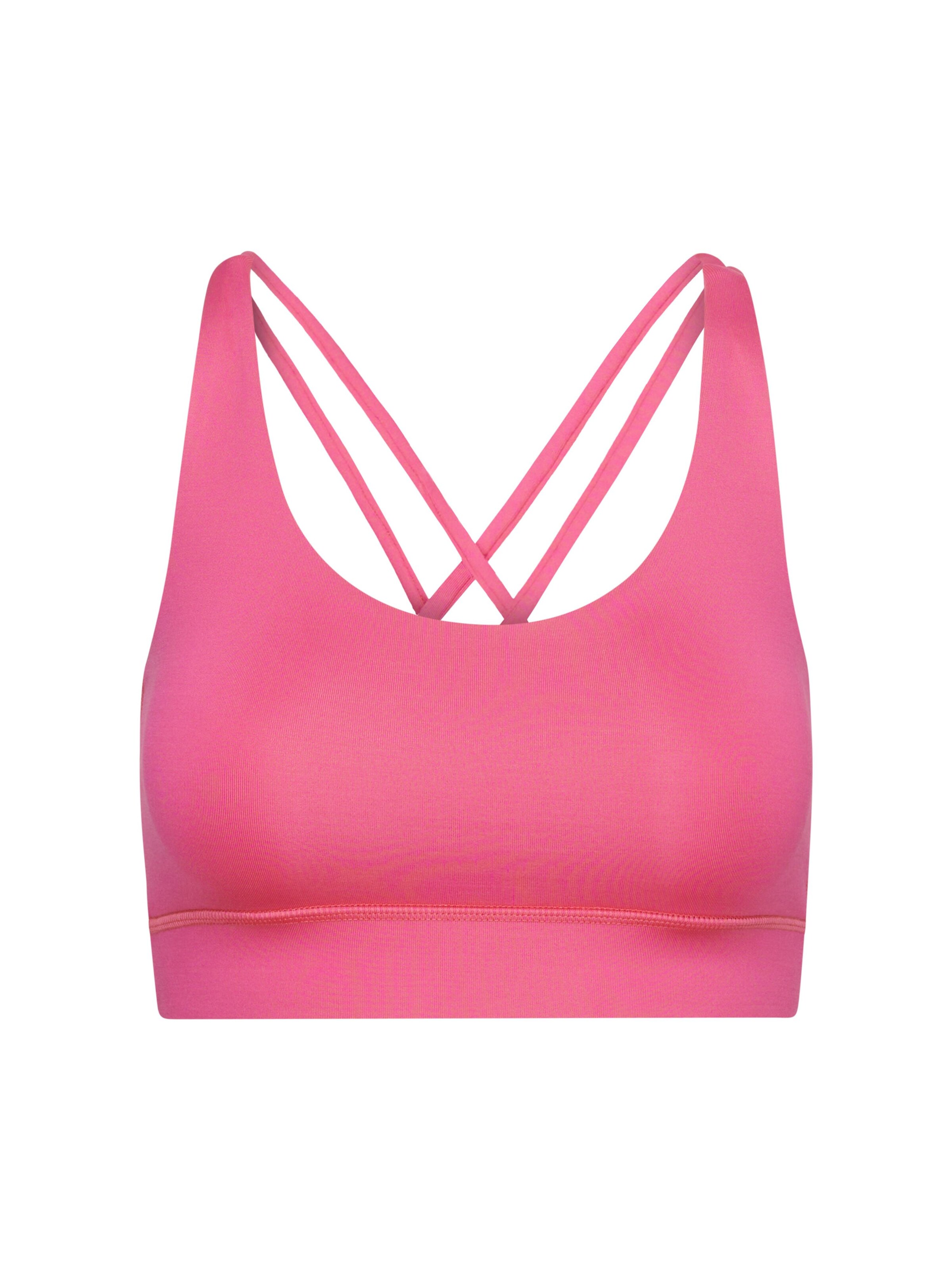 Hey Honey - Bustier Sujetador deportivo 'Criss Cross' en rosa