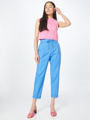 UNITED COLORS OF BENETTON Regular Pleat-Front Pants in Blue