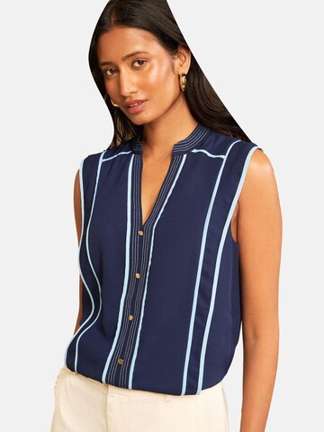 Camicia da donna di love & roses in blu: frontale