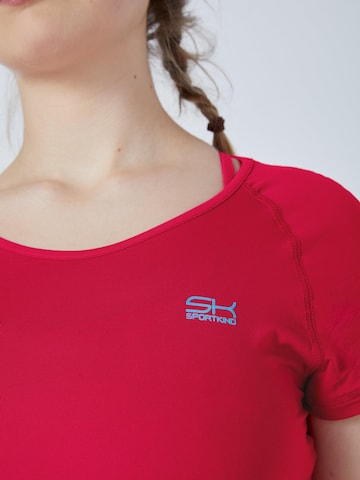 SPORTKIND Funktionsshirt 'Capsleeve'‌ in Pink