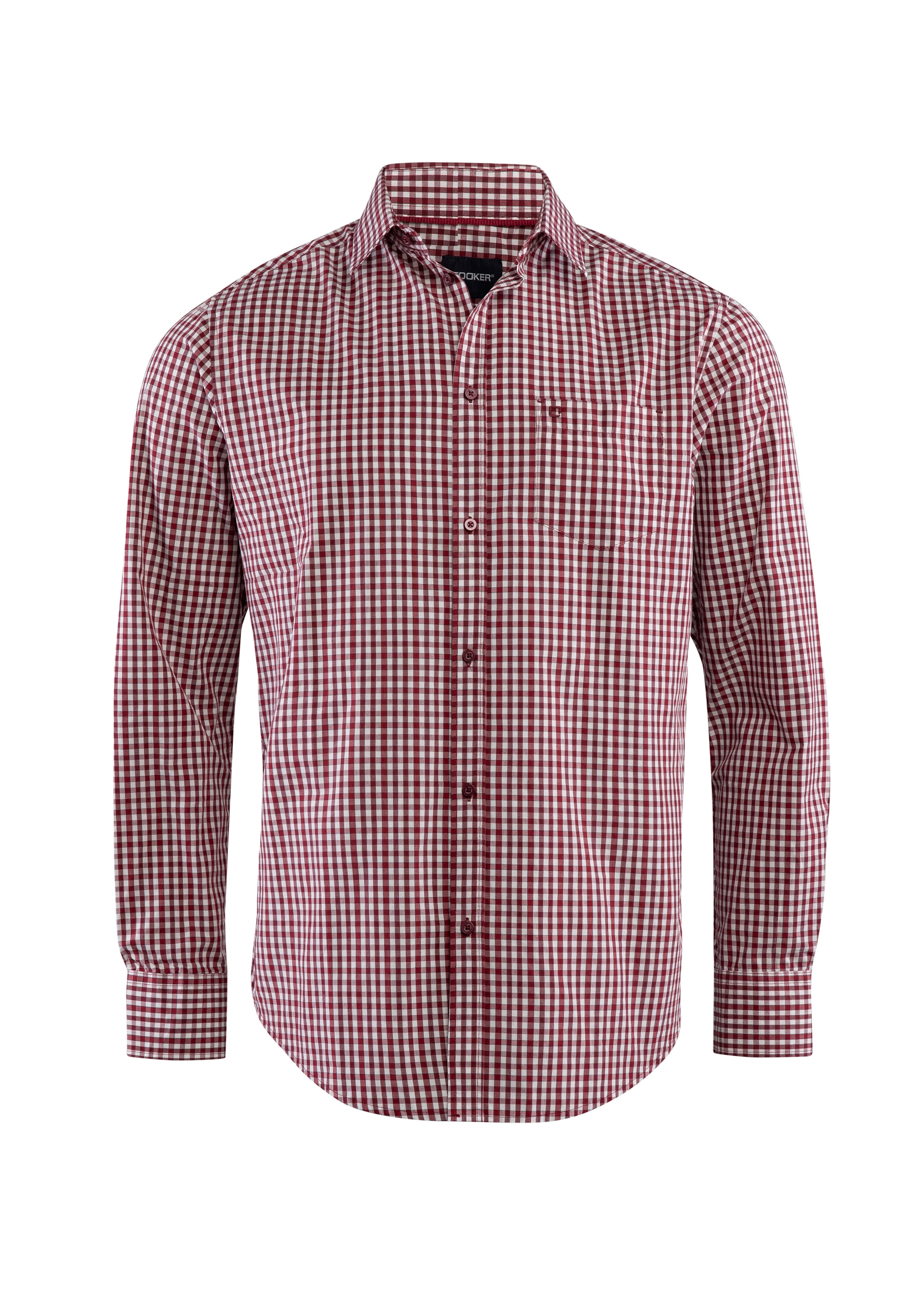 Stooker Men Button Up Shirt 'Hugh' in Red: front