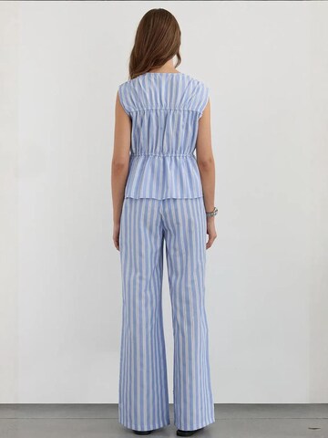 Hiccup Wide Leg Hose in Blau