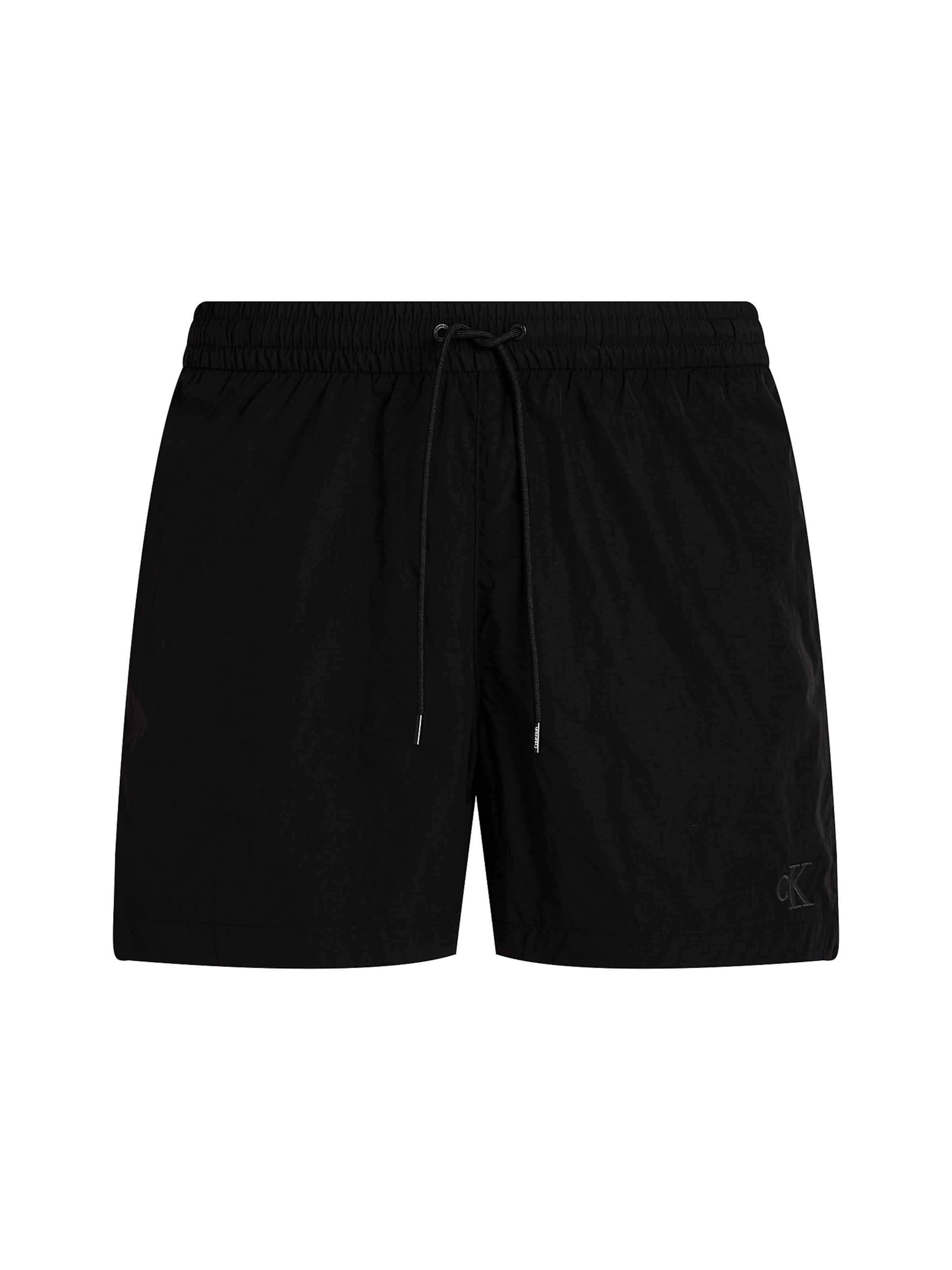 Calvin Klein Swimwear Zwemshorts in Zwart: voorkant