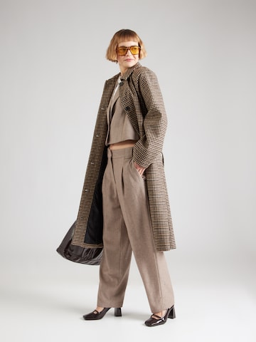 Loosefit Pantaloni con pieghe di co'couture in beige