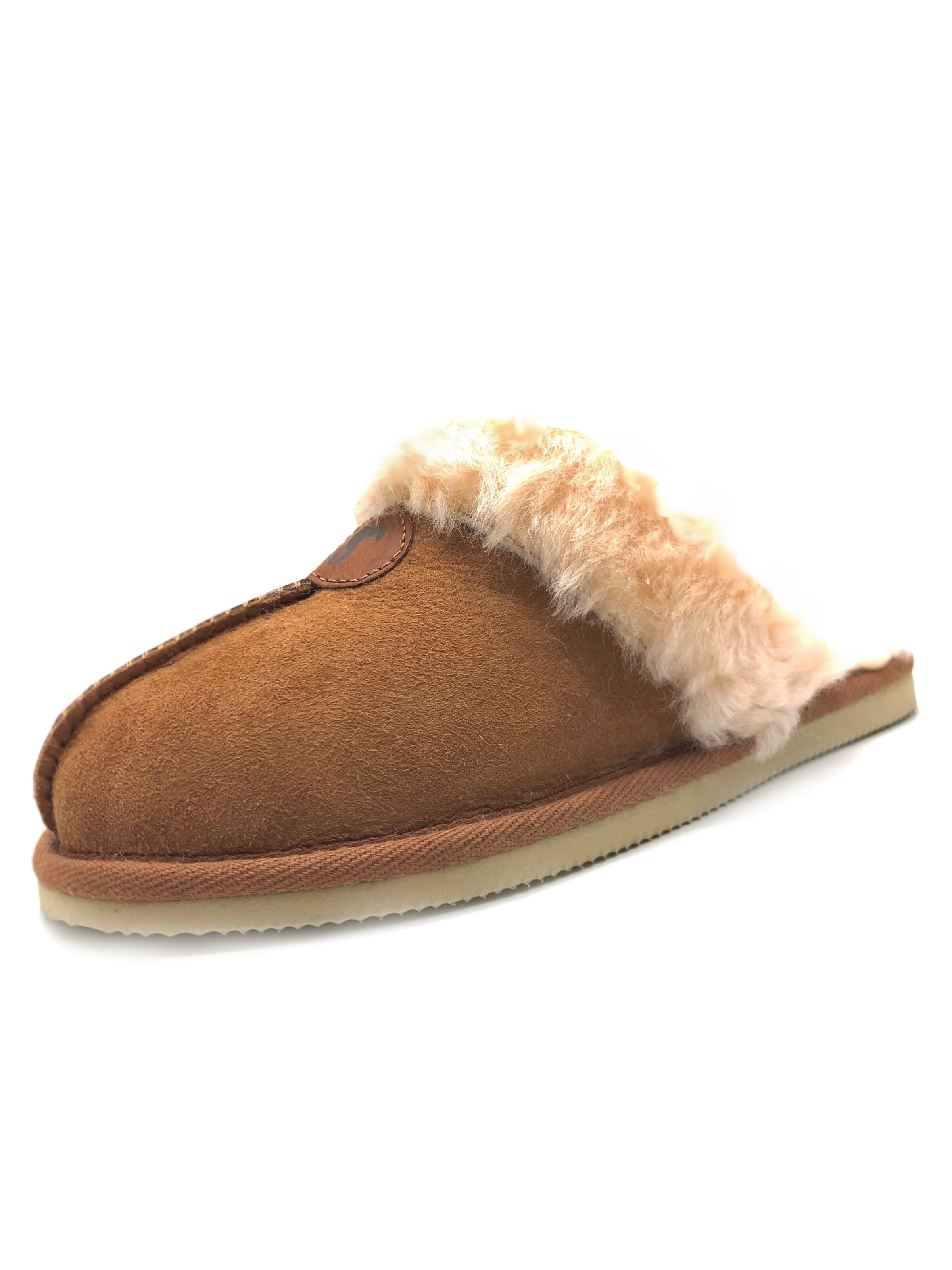 thies Slippers 'thies 1856 ® Sheepskin Slipper' in Brown: front