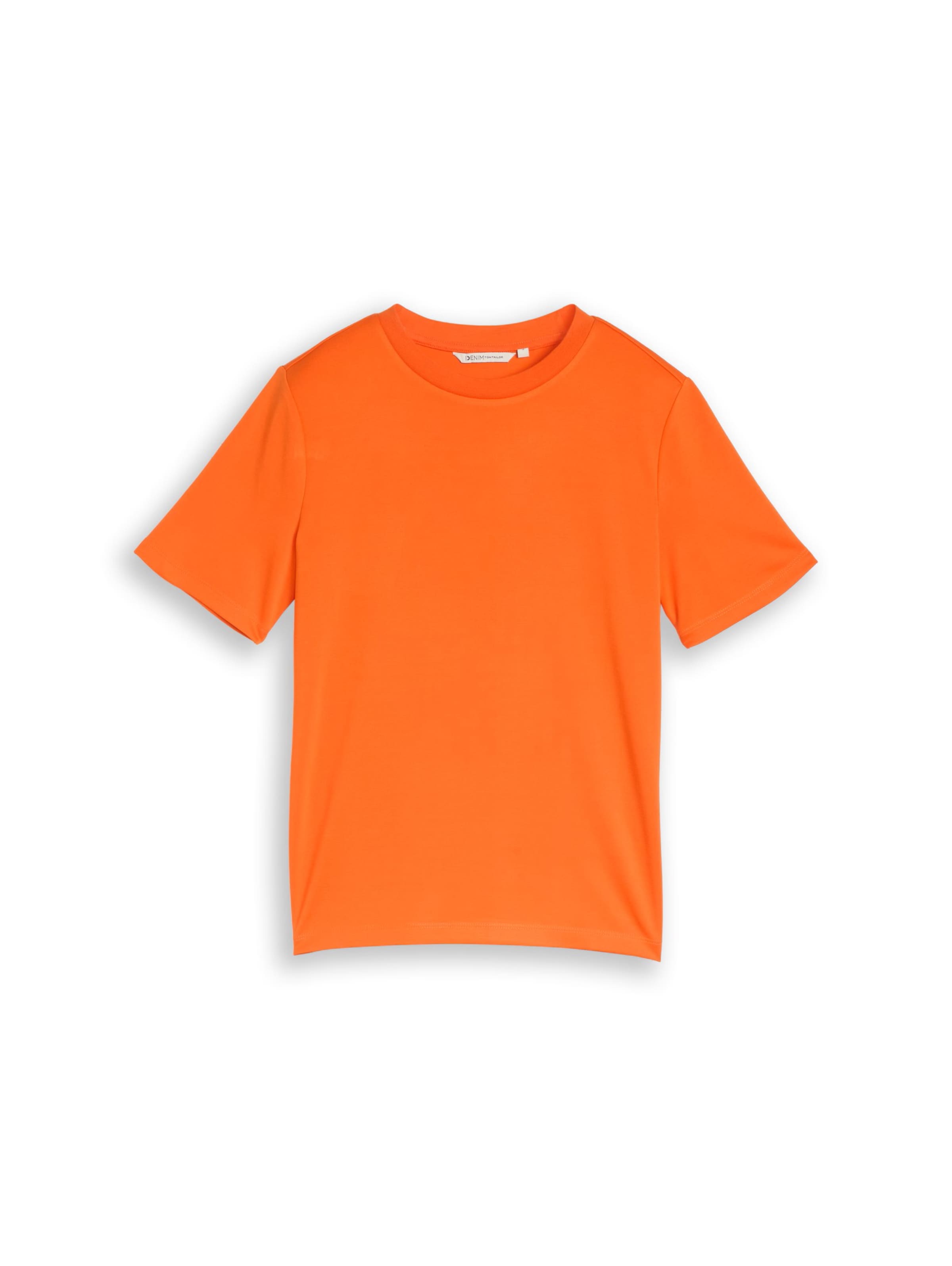 TOM TAILOR DENIM T-Shirt in Orange: Vorderseite