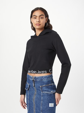 Calvin Klein Jeans Sweatshirt 'Milano' in Black: front