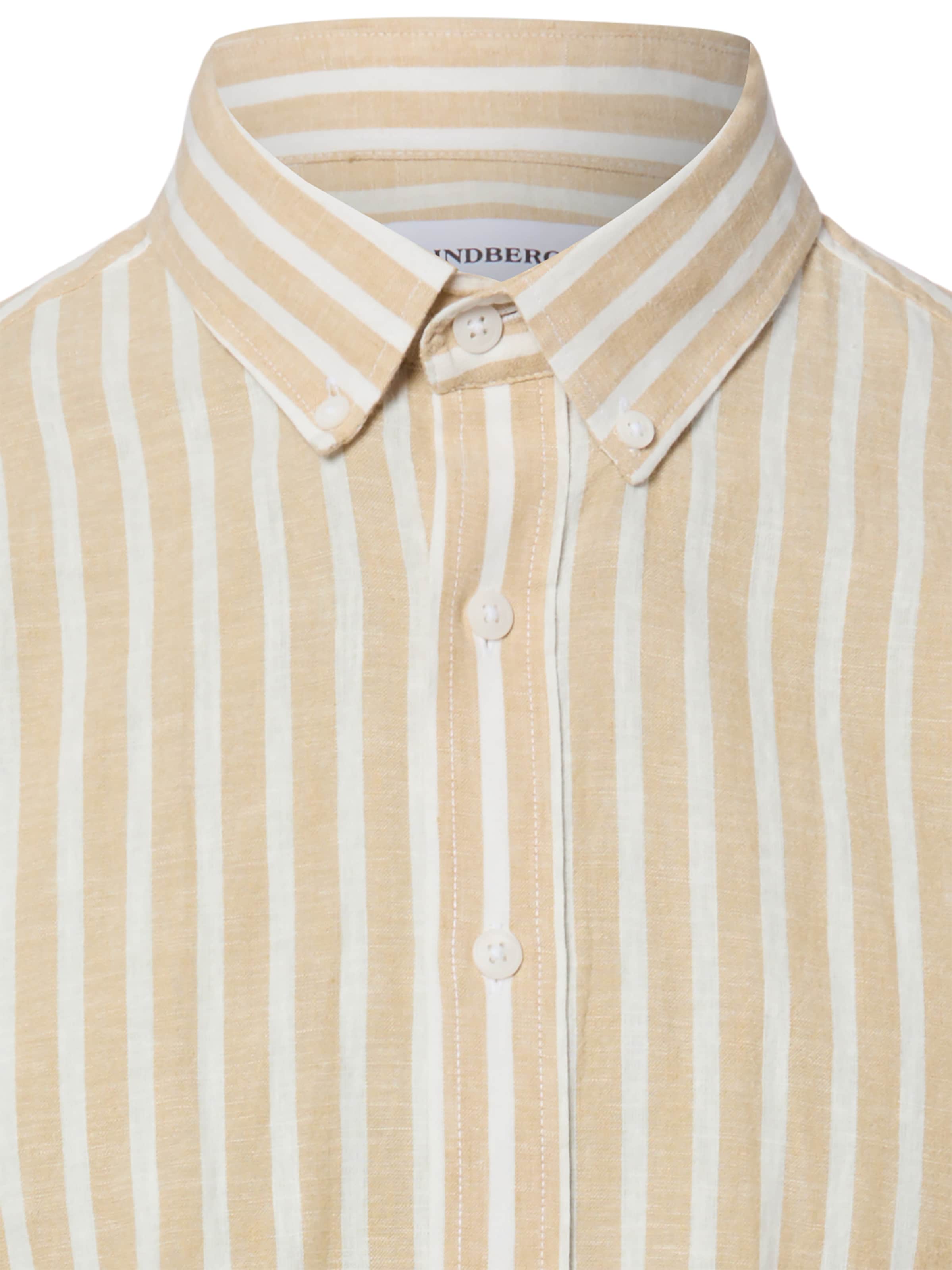 Lindbergh Regular fit Button Up Shirt in Beige