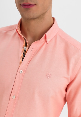 Jimmy Sanders - Ajuste estrecho Camisa en naranja