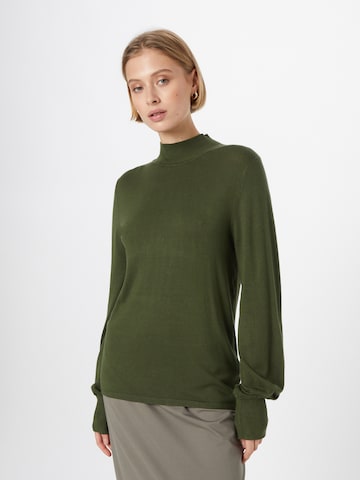 ICHI Sweter 'MAFA' w kolorze zielony: przód