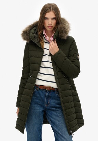 Superdry Tussenjas in Groen: voorkant