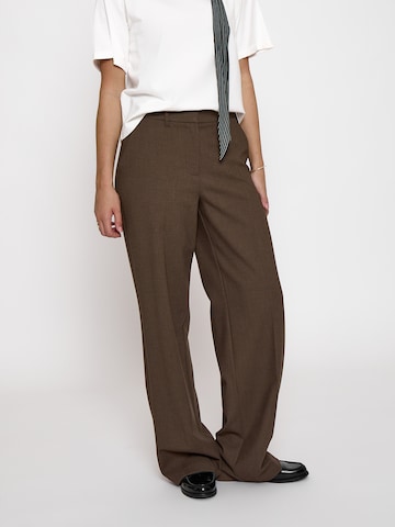 minus Wide leg Broek 'Welma' in Bruin