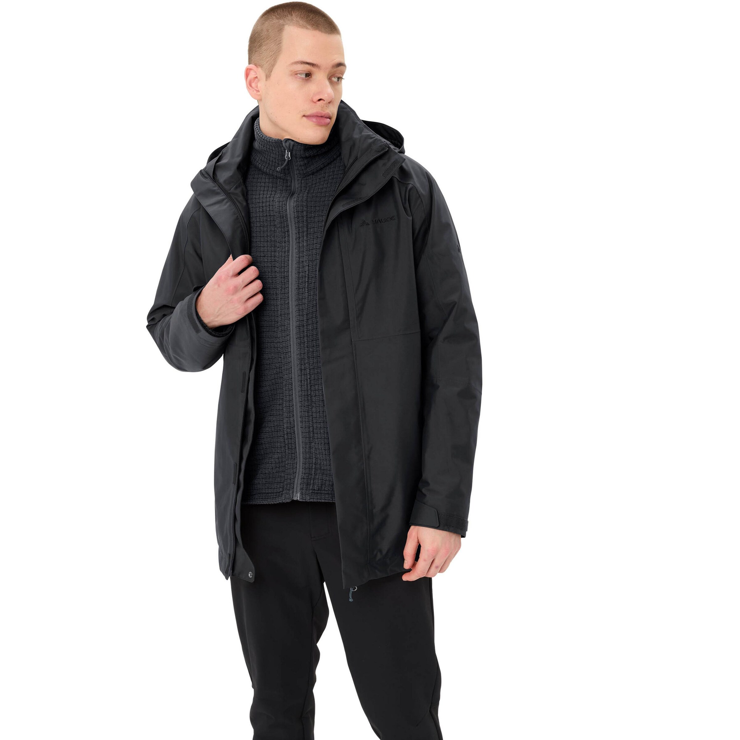 VAUDE Outdoor jacket 'Idris IV' in Black: front