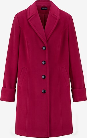 Ulla Popken Between-Seasons Coat in Pink: front