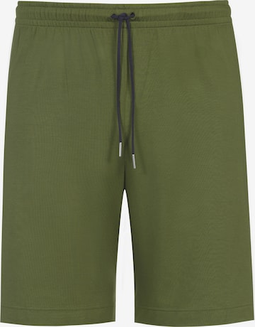 Regular Pantalon de pyjama 'Jefferson' Mey en vert : devant