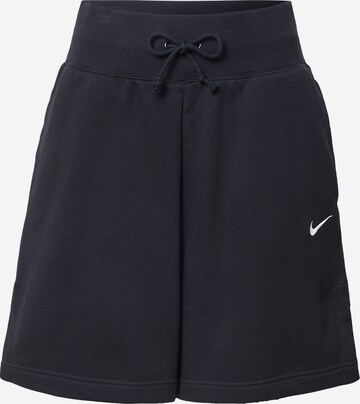 Pantalon 'Phoenix fleece' Nike Sportswear en noir : devant