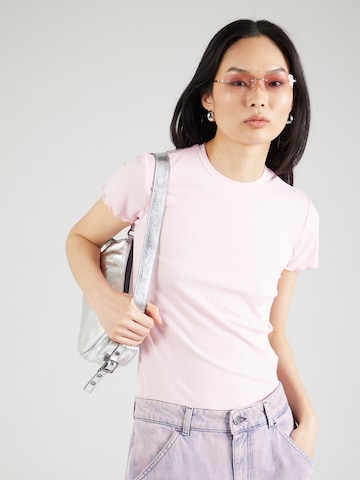 rozā PIECES T-Krekls 'NICCA': no priekšpuses