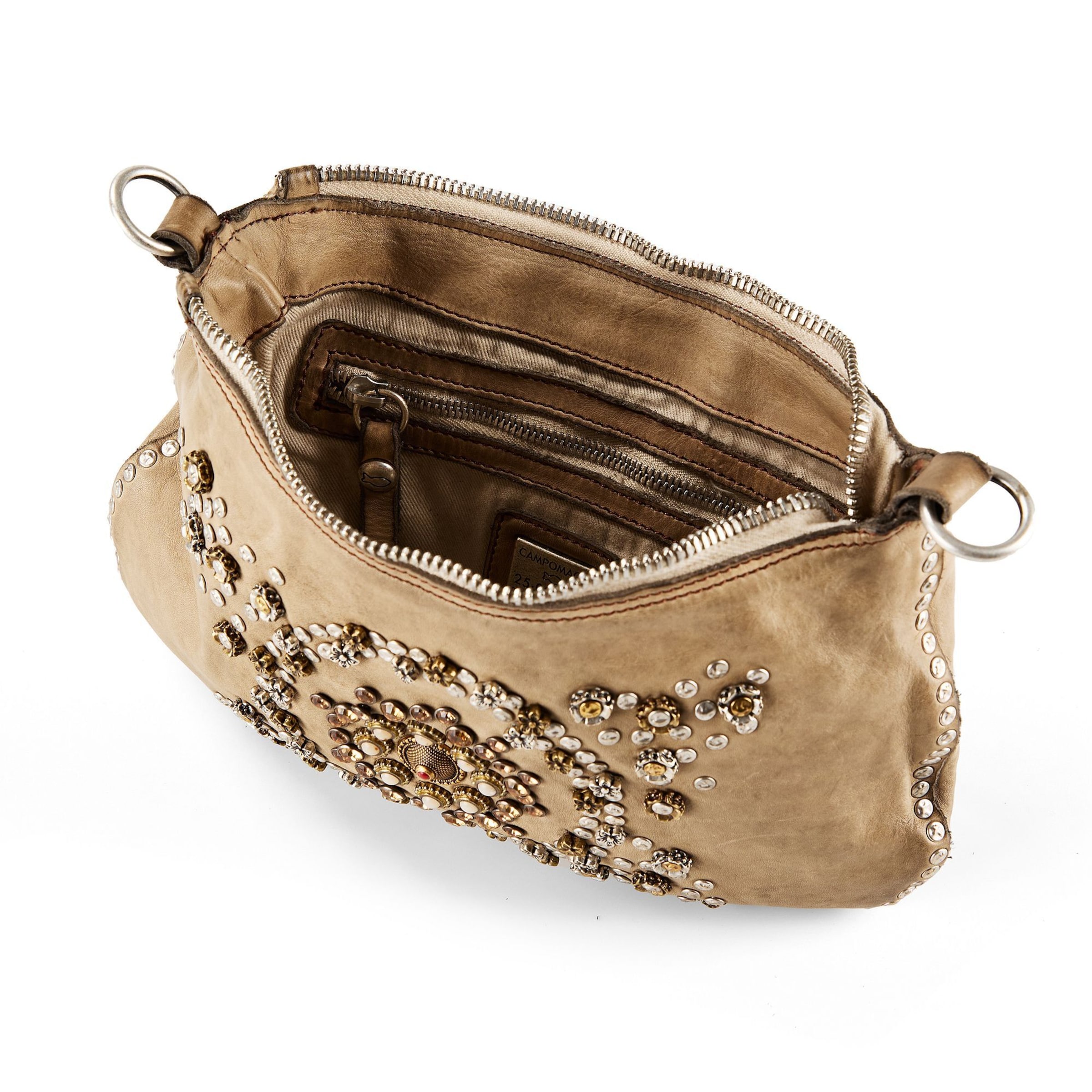 Campomaggi Schoudertas 'Teresa' in Beige