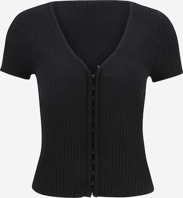 Cardigan 'CARDI' Abercrombie & Fitch en noir : devant